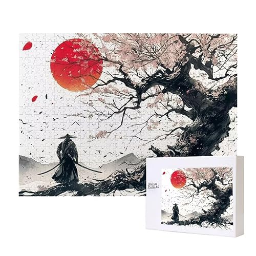 Puzzle für Erwachsene 2000 Japanische Samurai Puzzle Erwachsene Pädagogisches Spiel Herausforderung Spielzeug 1000 Teile DIY-Bastel Puzzles für Heimdekoration, Geschenke von Glslmznq