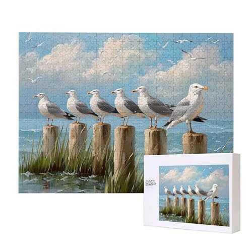 Puzzle für Erwachsene 2000 Möwe Puzzle Erwachsene Pädagogisches Spiel Herausforderung Spielzeug 1000 Teile DIY-Bastel Puzzles für Heimdekoration, Geschenke von Glslmznq
