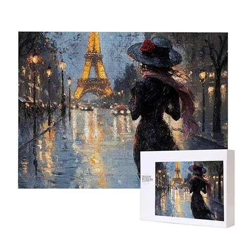 Puzzle für Erwachsene 2000 Paris Street View Puzzle Erwachsene Pädagogisches Spiel Herausforderung Spielzeug 1000 Teile DIY-Bastel Puzzles für Heimdekoration, Geschenke von Glslmznq