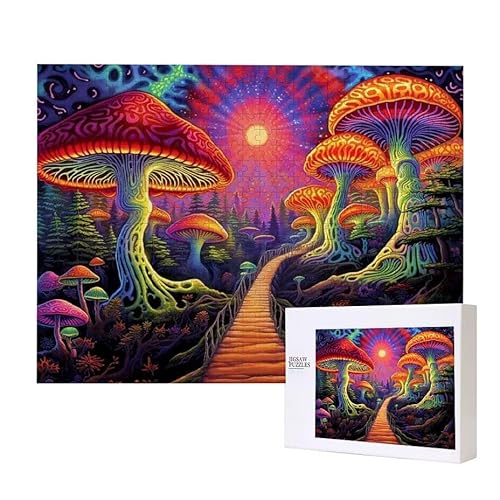 Puzzle für Erwachsene 2000 Pilz Puzzle Erwachsene Pädagogisches Spiel Herausforderung Spielzeug 1000 Teile DIY-Bastel Puzzles für Heimdekoration, Geschenke von Glslmznq