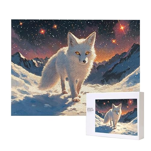 Puzzle für Erwachsene 2000 Polarfuchs Puzzle Erwachsene Pädagogisches Spiel Herausforderung Spielzeug 1000 Teile DIY-Bastel Puzzles für Heimdekoration, Geschenke von Glslmznq