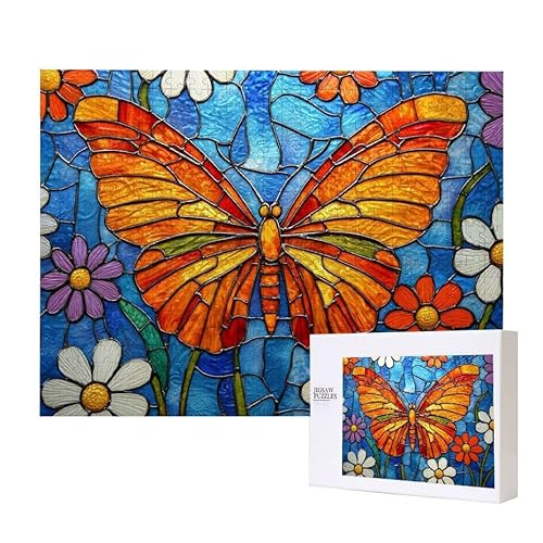Puzzle für Erwachsene 2000 Schmetterling Farbe Puzzle Erwachsene Pädagogisches Spiel Herausforderung Spielzeug 1000 Teile DIY-Bastel Puzzles für Heimdekoration, Geschenke von Glslmznq