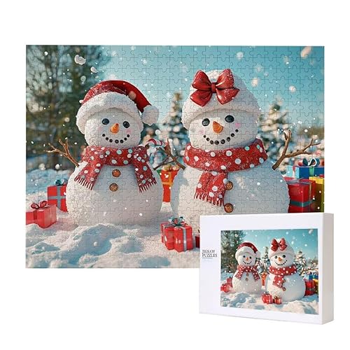 Puzzle für Erwachsene 2000 Schneemann Puzzle Erwachsene Pädagogisches Spiel Herausforderung Spielzeug 1000 Teile DIY-Bastel Puzzles für Heimdekoration, Geschenke von Glslmznq