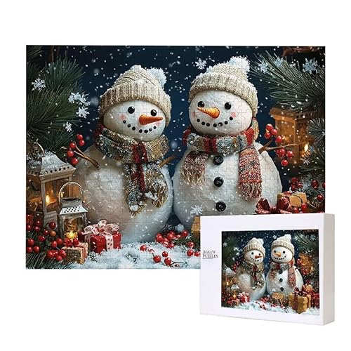 Puzzle für Erwachsene 2000 Schneemann Puzzle Erwachsene Pädagogisches Spiel Herausforderung Spielzeug 1000 Teile DIY-Bastel Puzzles für Heimdekoration, Geschenke von Glslmznq