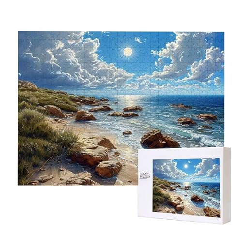 Puzzle für Erwachsene 2000 Seelandschaft Puzzle Erwachsene Pädagogisches Spiel Herausforderung Spielzeug 1000 Teile DIY-Bastel Puzzles für Heimdekoration, Geschenke von Glslmznq