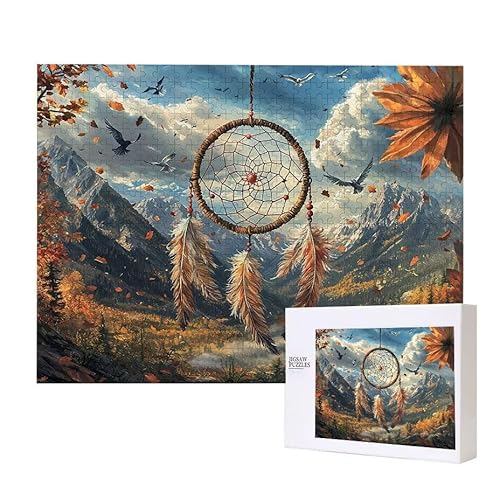 Puzzle für Erwachsene 2000 Traumfänger Landschaft Puzzle Erwachsene Pädagogisches Spiel Herausforderung Spielzeug 1000 Teile DIY-Bastel Puzzles für Heimdekoration, Geschenke von Glslmznq