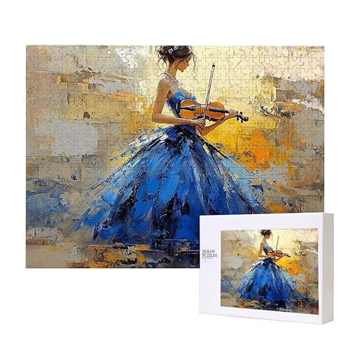 Puzzle für Erwachsene 2000 Violine Frauen Puzzle Erwachsene Pädagogisches Spiel Herausforderung Spielzeug 1000 Teile DIY-Bastel Puzzles für Heimdekoration, Geschenke von Glslmznq