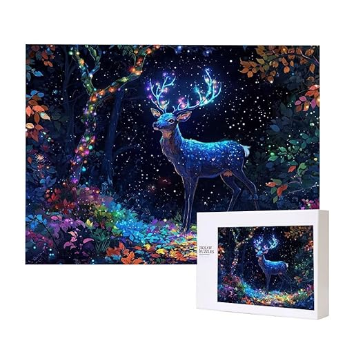 Puzzle für Erwachsene 2000 Wald Hirsch Puzzle Erwachsene Pädagogisches Spiel Herausforderung Spielzeug 1000 Teile DIY-Bastel Puzzles für Heimdekoration, Geschenke Puzzle für Erwachsene 2000 Wald Hirsch Puzzle Erwachsene Pädagogisches Spiel Herausforderung Spielzeug 1000 Teile DIY-Bastel Puzzles für Heimdekoration, Geschenke von Glslmznq