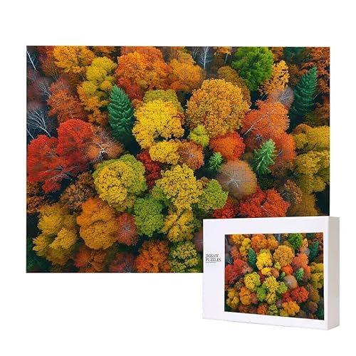 Puzzle für Erwachsene 2000 Wald Puzzle für Erwachsene Pädagogisches Spiel Herausforderung Spielzeug 1000 Teile DIY-Bastel Puzzles für Heimdekoration, Geschenke von Glslmznq