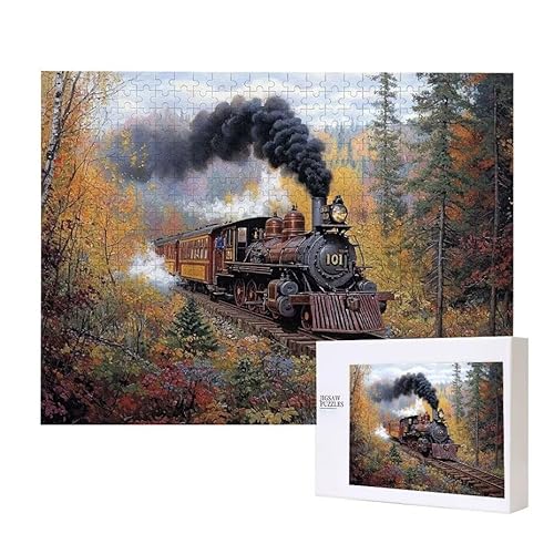 Puzzle für Erwachsene 2000 Zug Puzzle Erwachsene Pädagogisches Spiel Herausforderung Spielzeug 1000 Teile DIY-Bastel Puzzles für Heimdekoration, Geschenke von Glslmznq
