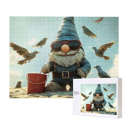 Puzzle für Erwachsene 2000 Zwerg Möwe Puzzle Erwachsene Pädagogisches Spiel Herausforderung Spielzeug 1000 Teile DIY-Bastel Puzzles für Heimdekoration, Geschenke von Glslmznq