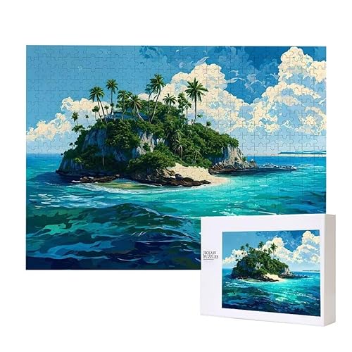 Puzzle für Erwachsene 300 Insel Puzzle Erwachsene Pädagogisches Spiel Herausforderung Spielzeug 1000 Teile DIY-Bastel Puzzles für Heimdekoration, Geschenke von Glslmznq