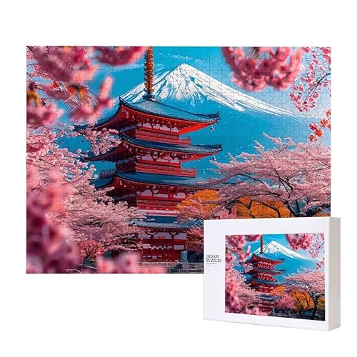 Puzzle für Erwachsene 300 Mount Fuji Puzzle Erwachsene Pädagogisches Spiel Herausforderung Spielzeug 1000 Teile DIY-Bastel Puzzles für Heimdekoration, Geschenke von Glslmznq