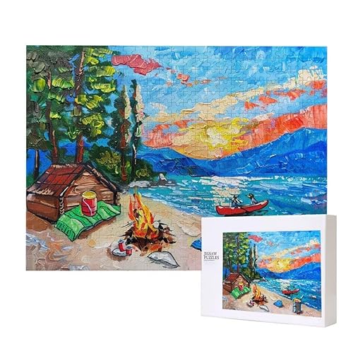 Puzzle für Erwachsene 300 Schiff See Puzzle Erwachsene Pädagogisches Spiel Herausforderung Spielzeug 1000 Teile DIY-Bastel Puzzles für Heimdekoration, Geschenke von Glslmznq