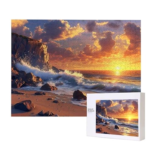 Puzzle für Erwachsene 300 Seelandschaft Puzzle Erwachsene Pädagogisches Spiel Herausforderung Spielzeug 1000 Teile DIY-Bastel Puzzles für Heimdekoration, Geschenke von Glslmznq
