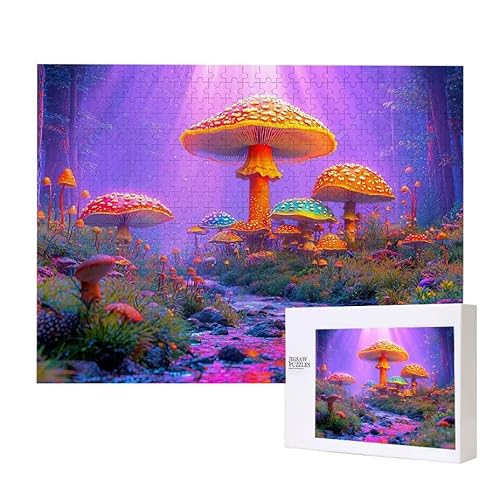 Puzzle für Erwachsene 300 Wald Pilz Puzzle Erwachsene Pädagogisches Spiel Herausforderung Spielzeug 1000 Teile DIY-Bastel Puzzles für Heimdekoration, Geschenke von Glslmznq