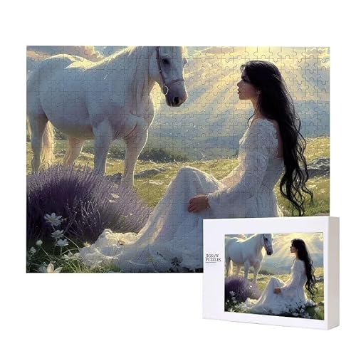 Puzzle für Erwachsene 3000 Beauty Pferd Puzzle Erwachsene Pädagogisches Spiel Herausforderung Spielzeug 1000 Teile DIY-Bastel Puzzles für Heimdekoration, Geschenke von Glslmznq