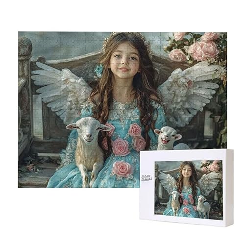Puzzle für Erwachsene 3000 Engel Mädchen Puzzle Erwachsene Pädagogisches Spiel Herausforderung Spielzeug 1000 Teile DIY-Bastel Puzzles für Heimdekoration, Geschenke von Glslmznq