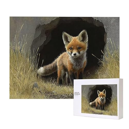 Puzzle für Erwachsene 3000 Fuchs Puzzle Erwachsene Pädagogisches Spiel Herausforderung Spielzeug 1000 Teile DIY-Bastel Puzzles für Heimdekoration, Geschenke von Glslmznq