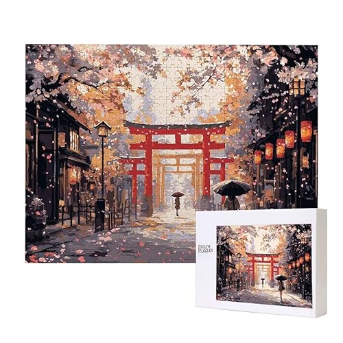 Puzzle für Erwachsene 3000 Japanische Street View Puzzle Erwachsene Pädagogisches Spiel Herausforderung Spielzeug 1000 Teile DIY-Bastel Puzzles für Heimdekoration, Geschenke von Glslmznq