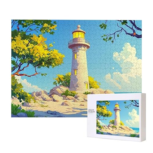 Puzzle für Erwachsene 3000 Leuchtturm Puzzle für Erwachsene Pädagogisches Spiel Herausforderung Spielzeug 1000 Teile DIY-Bastel Puzzles für Heimdekoration, Geschenke von Glslmznq