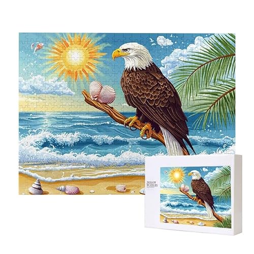 Puzzle für Erwachsene 3000 Meerblick Eagle Puzzle Erwachsene Pädagogisches Spiel Herausforderung Spielzeug 1000 Teile DIY-Bastel Puzzles für Heimdekoration, Geschenke von Glslmznq