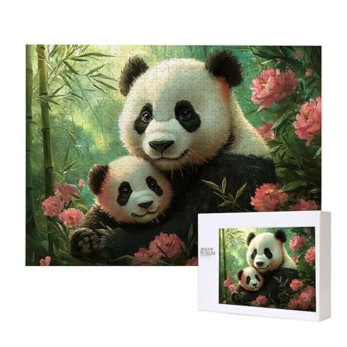 Puzzle für Erwachsene 3000 Panda Bamboo Grove Puzzle Erwachsene Pädagogisches Spiel Herausforderung Spielzeug 1000 Teile DIY-Bastel Puzzles für Heimdekoration, Geschenke von Glslmznq