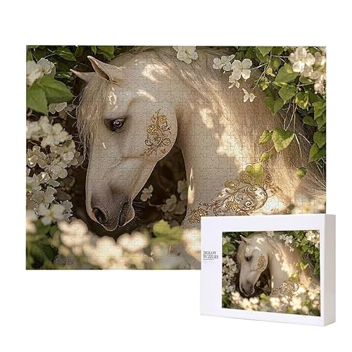 Puzzle für Erwachsene 3000 Tiere Pferde Puzzle Erwachsene Pädagogisches Spiel Herausforderung Spielzeug 1000 Teile DIY-Bastel Puzzles für Heimdekoration, Geschenke von Glslmznq