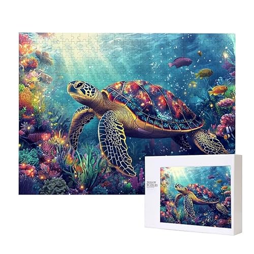 Puzzle für Erwachsene 500 Farbe Turtle Puzzle Erwachsene Pädagogisches Spiel Herausforderung Spielzeug 1000 Teile DIY-Bastel Puzzles für Heimdekoration, Geschenke von Glslmznq
