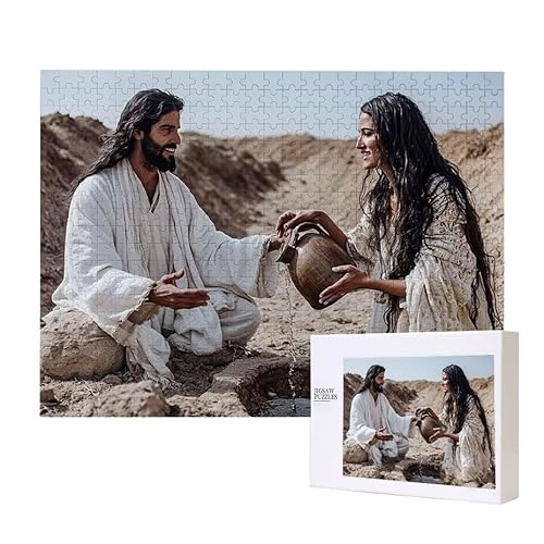Puzzle für Erwachsene 500 Jesus Puzzle Erwachsene Pädagogisches Spiel Herausforderung Spielzeug 1000 Teile DIY-Bastel Puzzles für Heimdekoration, Geschenke von Glslmznq