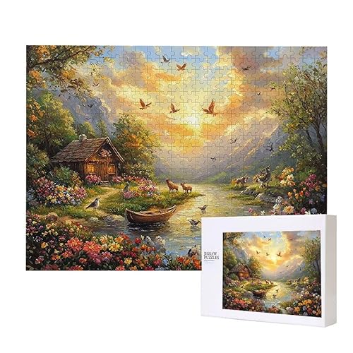 Puzzle für Erwachsene 500 Landschaft Cottage Puzzle Erwachsene Pädagogisches Spiel Herausforderung Spielzeug 1000 Teile DIY-Bastel Puzzles für Heimdekoration, Geschenke Puzzle für Erwachsene 500 Landschaft Cottage Puzzle Erwachsene Pädagogisches Spiel Herausforderung Spielzeug 1000 Teile DIY-Bastel Puzzles für Heimdekoration, Geschenke von Glslmznq