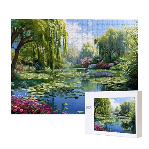Puzzle für Erwachsene 500 Lotus Puzzle Erwachsene Pädagogisches Spiel Herausforderung Spielzeug 1000 Teile DIY-Bastel Puzzles für Heimdekoration, Geschenke von Glslmznq