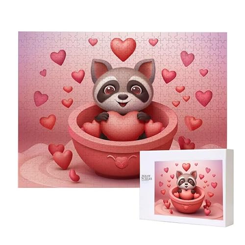 Puzzle für Erwachsene 500 Nette Tiere Puzzle Erwachsene Pädagogisches Spiel Herausforderung Spielzeug 1000 Teile DIY-Bastel Puzzles für Heimdekoration, Geschenke von Glslmznq