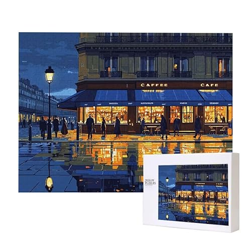 Puzzle für Erwachsene 500 Straßenbild Puzzle Erwachsene Pädagogisches Spiel Herausforderung Spielzeug 1000 Teile DIY-Bastel Puzzles für Heimdekoration, Geschenke von Glslmznq