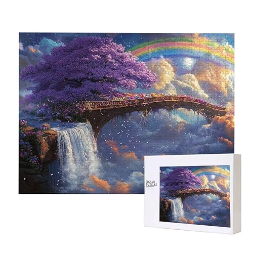 Rainbow Landschaft Puzzle 3000 Teile Puzzles Erwachsene, Helle und farbenfrohe Puzzles, Indoor-Puzzle-Kreativspiel zur Entspannung von Erwachsenen und Erziehung oder als Geschenk I-27 von Glslmznq