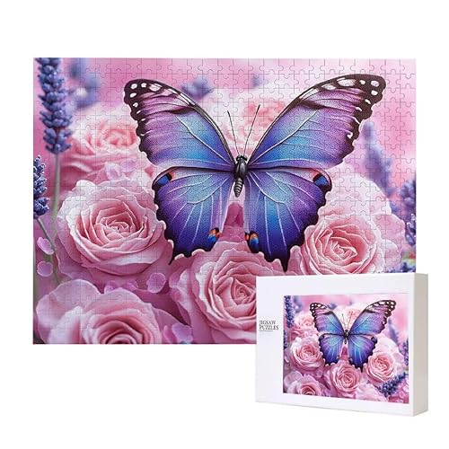 Rose Schmetterling Puzzle 300 Teile Puzzles Erwachsene, Helle und farbenfrohe Puzzles, Indoor-Puzzle-Kreativspiel zur Entspannung von Erwachsenen und Erziehung oder als Geschenk I-474 Rose Schmetterling Puzzle 300 Teile Puzzles Erwachsene, Helle und farbenfrohe Puzzles, Indoor-Puzzle-Kreativspiel zur Entspannung von Erwachsenen und Erziehung oder als Geschenk I-474 von Glslmznq