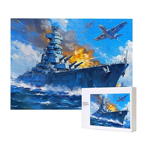 Schiff Puzzle 3000 Teile Puzzles Erwachsene, Helle und farbenfrohe Puzzles, Indoor-Puzzle-Kreativspiel zur Entspannung von Erwachsenen und Erziehung oder als Geschenk I-455 von Glslmznq