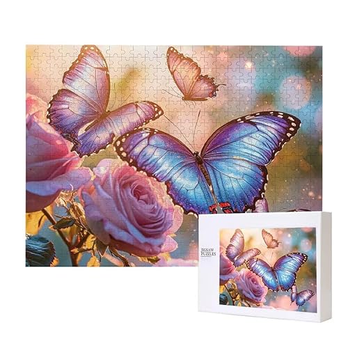 Schmetterling Puzzle 3000 Teile Puzzles Erwachsene, Helle und farbenfrohe Puzzles, Indoor-Puzzle-Kreativspiel zur Entspannung von Erwachsenen und Erziehung oder als Geschenk I-291 von Glslmznq