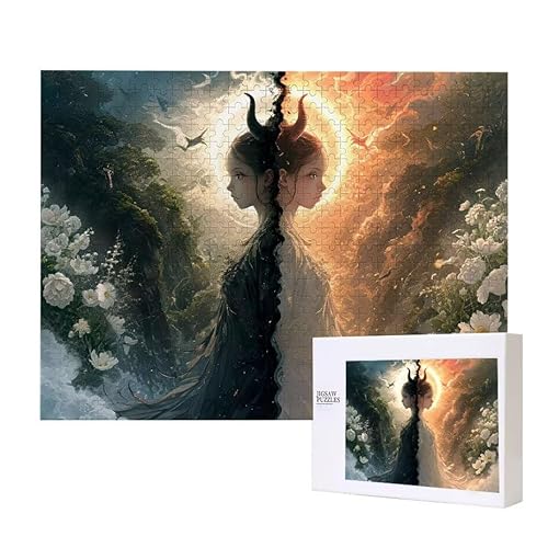 Schöne Mädchen Puzzle 3000 Teile Puzzles Erwachsene, Helle und farbenfrohe Puzzles, Indoor-Puzzle-Kreativspiel zur Entspannung von Erwachsenen und Erziehung oder als Geschenk I-483 von Glslmznq