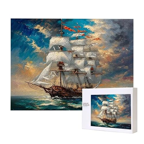 Segelboot Puzzle 2000 Teile Puzzles Erwachsene, Helle und farbenfrohe Puzzles, Indoor-Puzzle-Kreativspiel zur Entspannung von Erwachsenen und Erziehung oder als Geschenk I-142 von Glslmznq