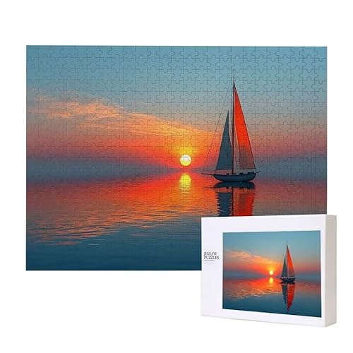 Segelboot Puzzle 3000 Teile Puzzles Erwachsene, Helle und farbenfrohe Puzzles, Indoor-Puzzle-Kreativspiel zur Entspannung von Erwachsenen und Erziehung oder als Geschenk I-141 von Glslmznq