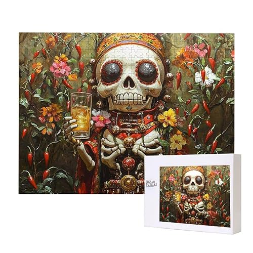 Skelett Puzzle 2000 Teile Puzzles Erwachsene, Helle und farbenfrohe Puzzles, Indoor-Puzzle-Kreativspiel zur Entspannung von Erwachsenen und Erziehung oder als Geschenk I-420 von Glslmznq