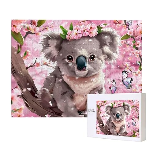 Sloth Flower Puzzle 3000 Teile Puzzles Erwachsene, Helle und farbenfrohe Puzzles, Indoor-Puzzle-Kreativspiel zur Entspannung von Erwachsenen und Erziehung oder als Geschenk I-633 von Glslmznq