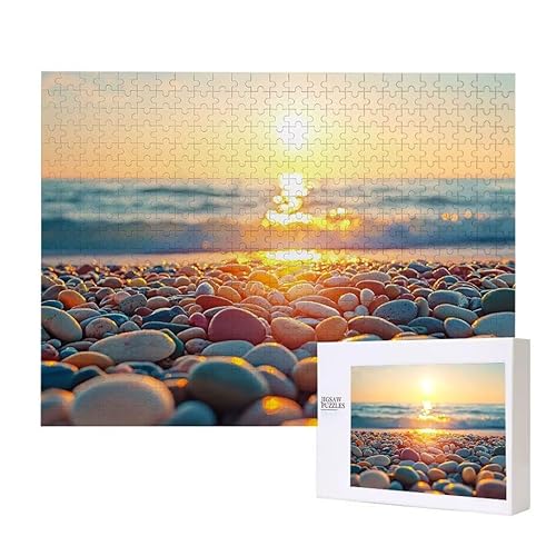 Strand Kieselsteine Puzzle 3000 Teile Puzzles Erwachsene, Helle und farbenfrohe Puzzles, Indoor-Puzzle-Kreativspiel zur Entspannung von Erwachsenen und Erziehung oder als Geschenk I-587 von Glslmznq