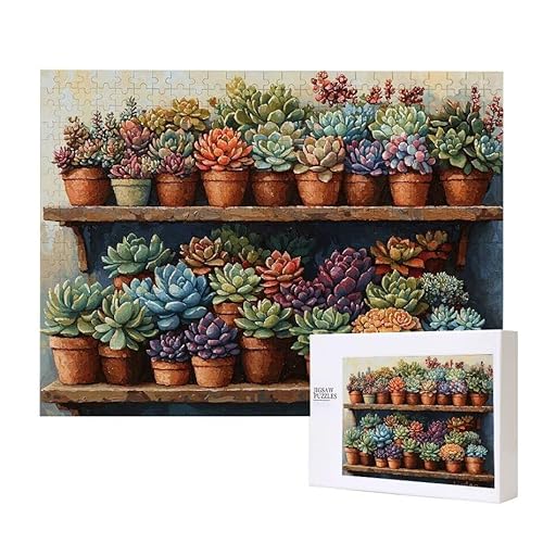 Sukkulenten Puzzle 200 Teile Puzzles Erwachsene, Helle und farbenfrohe Puzzles, Indoor-Puzzle-Kreativspiel zur Entspannung von Erwachsenen und Erziehung oder als Geschenk I-137 Sukkulenten Puzzle 200 Teile Puzzles Erwachsene, Helle und farbenfrohe Puzzles, Indoor-Puzzle-Kreativspiel zur Entspannung von Erwachsenen und Erziehung oder als Geschenk I-137 von Glslmznq