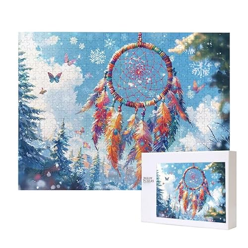 Traumfänger Puzzle 3000 Teile Puzzles Erwachsene, Helle und farbenfrohe Puzzles, Indoor-Puzzle-Kreativspiel zur Entspannung von Erwachsenen und Erziehung oder als Geschenk I-23 von Glslmznq