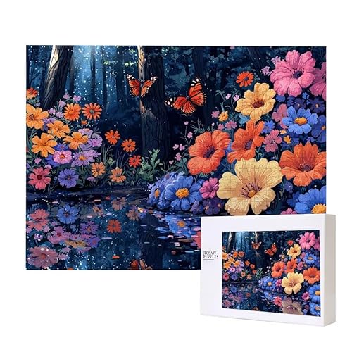 Traumhaft Blume Puzzle 3000 Teile Puzzles Erwachsene, Helle und farbenfrohe Puzzles, Indoor-Puzzle-Kreativspiel zur Entspannung von Erwachsenen und Erziehung oder als Geschenk I-499 von Glslmznq