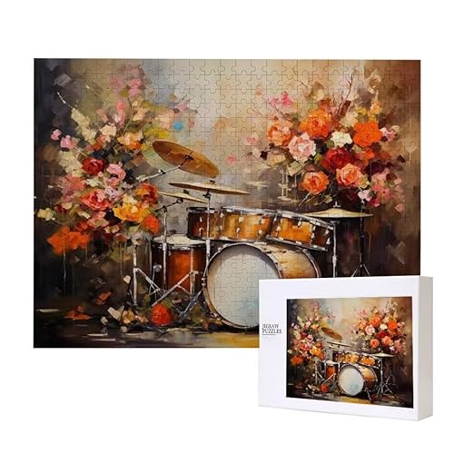 Trommel Puzzle 2000 Teile Puzzles Erwachsene, Helle und farbenfrohe Puzzles, Indoor-Puzzle-Kreativspiel zur Entspannung von Erwachsenen und Erziehung oder als Geschenk I-196 von Glslmznq