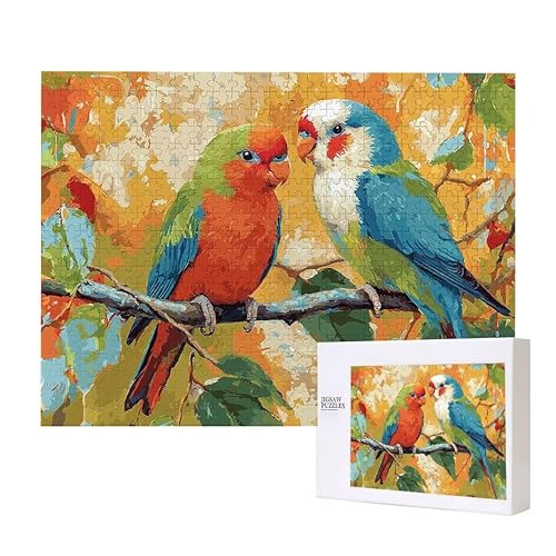 Turteltaubchen Puzzle 2000 Teile Puzzles Erwachsene, Helle und farbenfrohe Puzzles, Indoor-Puzzle-Kreativspiel zur Entspannung von Erwachsenen und Erziehung oder als Geschenk I-4 von Glslmznq