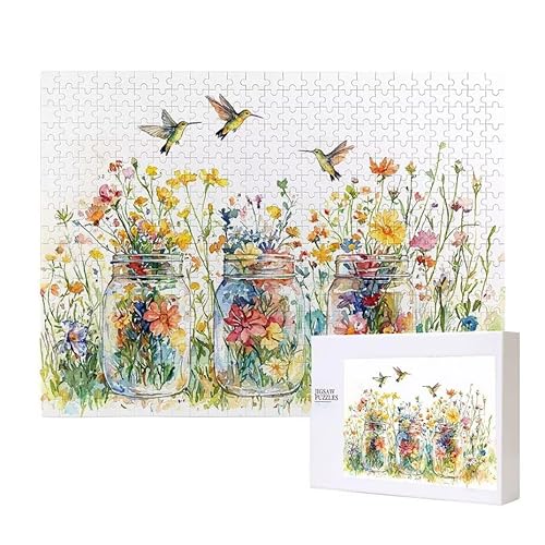 Vase Vogel Puzzle 1000 Teile Puzzles Erwachsene, Helle und farbenfrohe Puzzles, Indoor-Puzzle-Kreativspiel zur Entspannung von Erwachsenen und Erziehung oder als Geschenk I-348 von Glslmznq